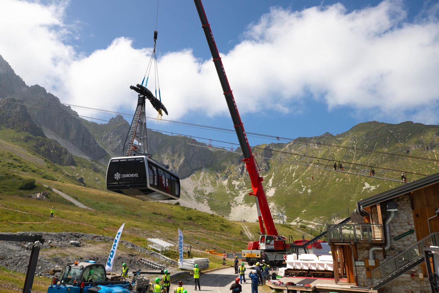 Courchevel : le nouveau téléphérique de la Saulire est enfin installé Telepherique Saulire Courchevel 4