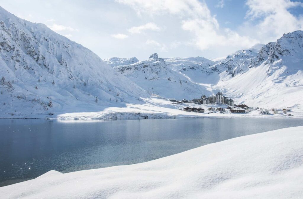 Lac de Tignes Hiver